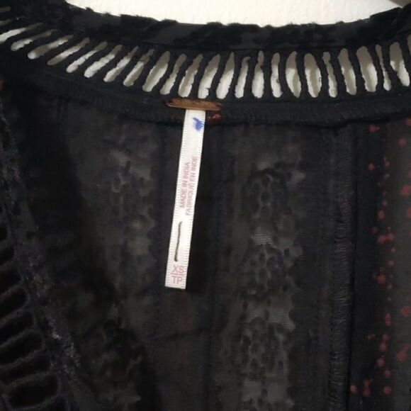 Free People Starry Night Velvet Ruffle Maxi Dress Size XS - Picture 6 of 7